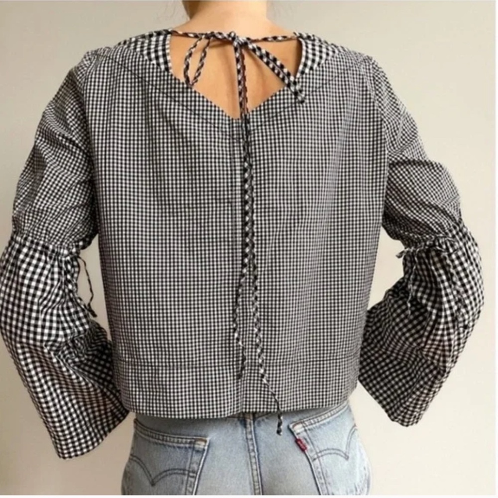 Derek Lam 10 Crosby Gingham Top